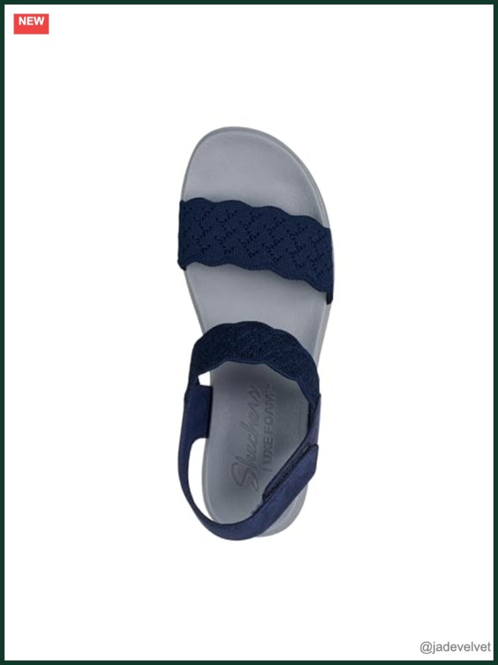 Women's Wedge Sandals With Luxe Foam Footbed, Hook & Loop Closure View 2